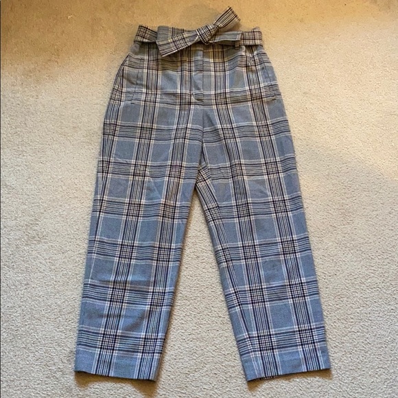 Aritzia Pants - Aritzia Wilfred Tie-Front Plaid Pant